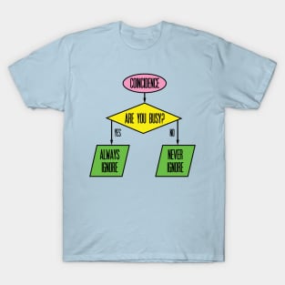 Ignore a Coincidence Flow Chart T-Shirt